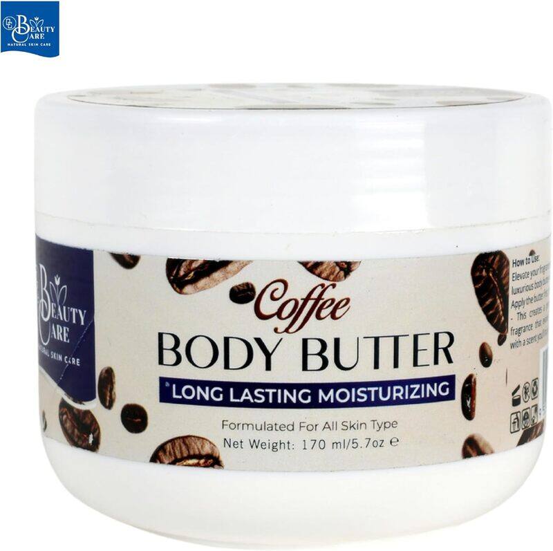 GC Beauty Care Coffee Body Butter 170ml 5.7oz Long-Lasting Moisturizer for All Skin Types
GC Beauty Care Coffee Body Butter 170ml 5.7oz Long-Lasting Moisturizer for All Skin Types