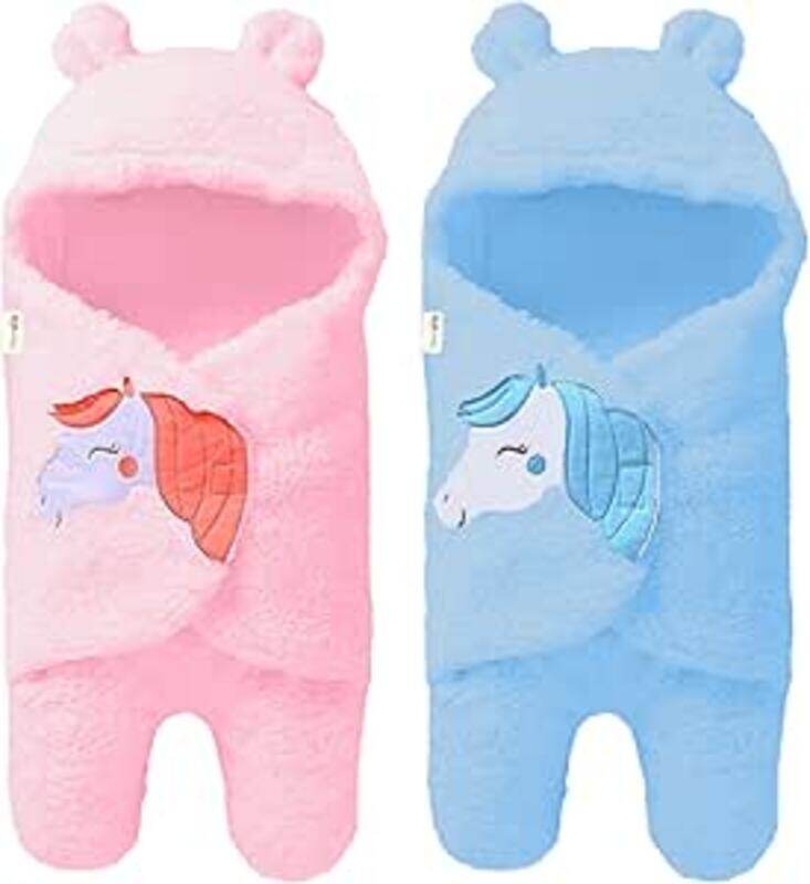 OYO BABY 3-in-1 Hooded Baby Blanket Wrapper Star Blue, 78cm x 68cm Anti-Piling Fleece, Pack of 3, Salmon Rose, Royal Blue & Peach
OYO BABY 3-in-1 Hooded Baby Blanket Wrapper Star Blue, 78cm x 68cm Anti-Piling Fleece, Pack of 3, Salmon Rose, Royal Blue & Peach