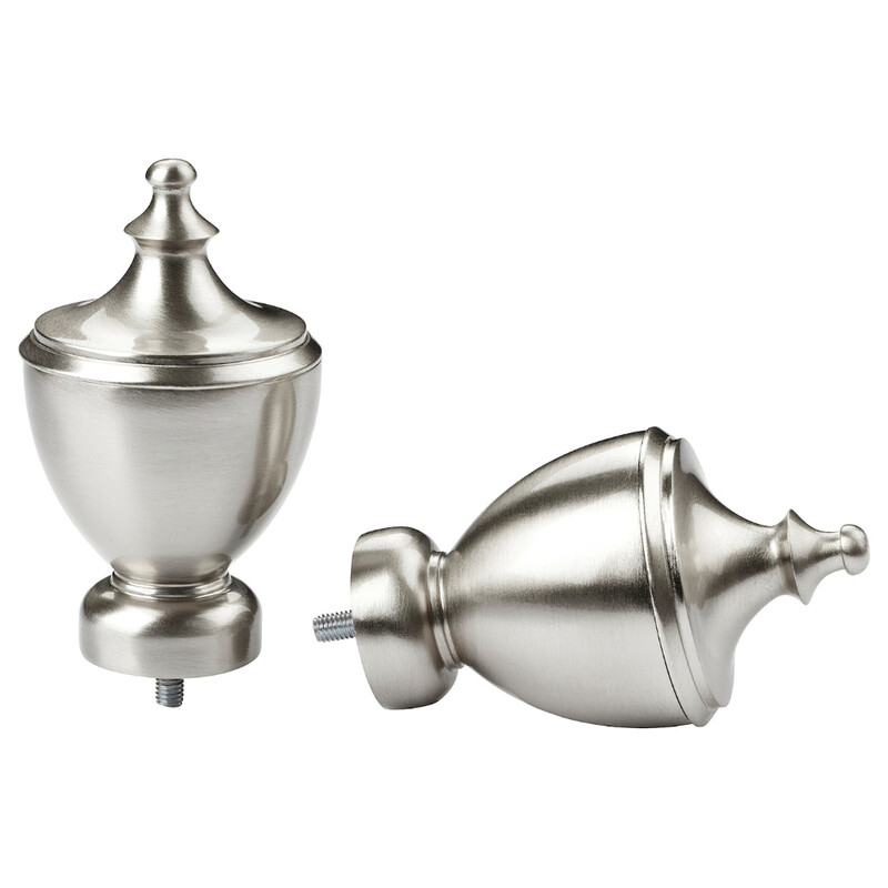 Generic Finials 1 Pair You Can Easily Change The Expression Of The Curtain Rod Silver-Colour
Generic Finials 1 Pair You Can Easily Change The Expression Of The Curtain Rod Silver-Colour
