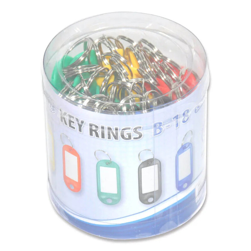 Generic FIS Key Rings 50 Pieces Per Pack, Assorted Colors, 5.3 x 2.1 cm Size - FSKCB-18
Generic FIS Key Rings 50 Pieces Per Pack, Assorted Colors, 5.3 x 2.1 cm Size - FSKCB-18