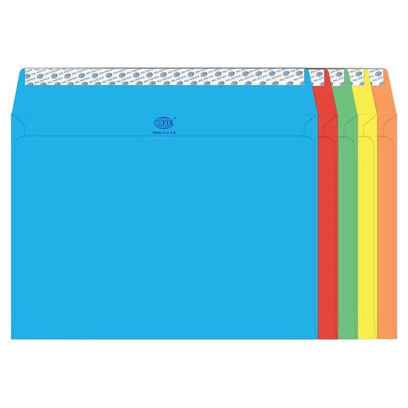 Generic FIS Color Envelopes Peel & Seal, Neon Colors, Pack of 50 Pcs. 5 Asst Color, C4 (229 x 324 mm), 80 GSM - FSEC8042P5B50
Generic FIS Color Envelopes Peel & Seal, Neon Colors, Pack of 50 Pcs. 5 Asst Color, C4 (229 x 324 mm), 80 GSM - FSEC8042P5B50