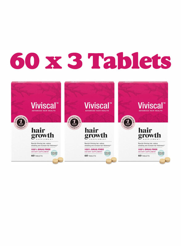 Viviscal Hair Growth Proven Formula for Stronger Thicker and Healthier Hair Pack of 3
Viviscal Hair Growth Proven Formula for Stronger Thicker and Healthier Hair Pack of 3
