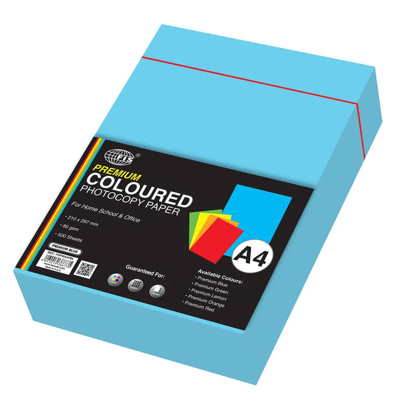 Generic FIS Premium Color Photocopy Paper, 500 Sheets, 80 gsm, Premium Blue Color, A4 Size - FSPWA4PBL
Generic FIS Premium Color Photocopy Paper, 500 Sheets, 80 gsm, Premium Blue Color, A4 Size - FSPWA4PBL