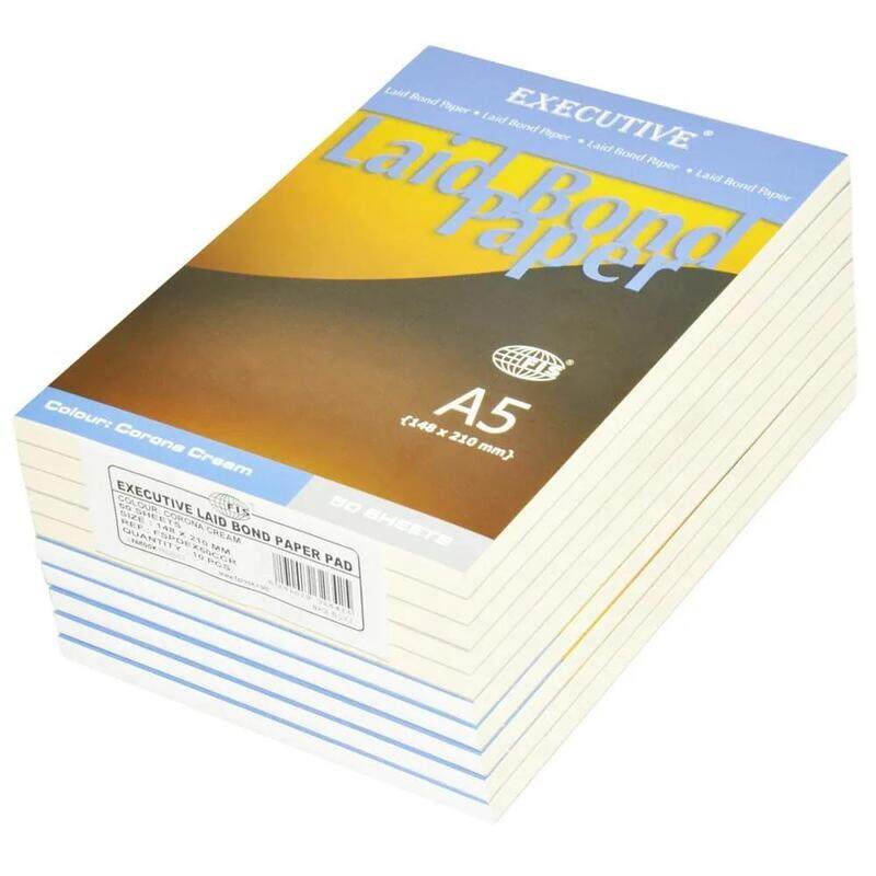 Generic 10-Piece FIS Executive Laid Bond Paper A5, Corona Cream 50-Sheets - FSPDEX50CCR
Generic 10-Piece FIS Executive Laid Bond Paper A5, Corona Cream 50-Sheets - FSPDEX50CCR