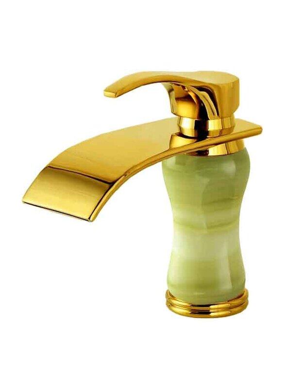 D & N Brass Structure Single Handle Single Hole Minimalist Bathroom Wash Basin Faucet Sink Mixer Taps, 17cm, Green/Gold
D & N Brass Structure Single Handle Single Hole Minimalist Bathroom Wash Basin Faucet Sink Mixer Taps, 17cm, Green/Gold