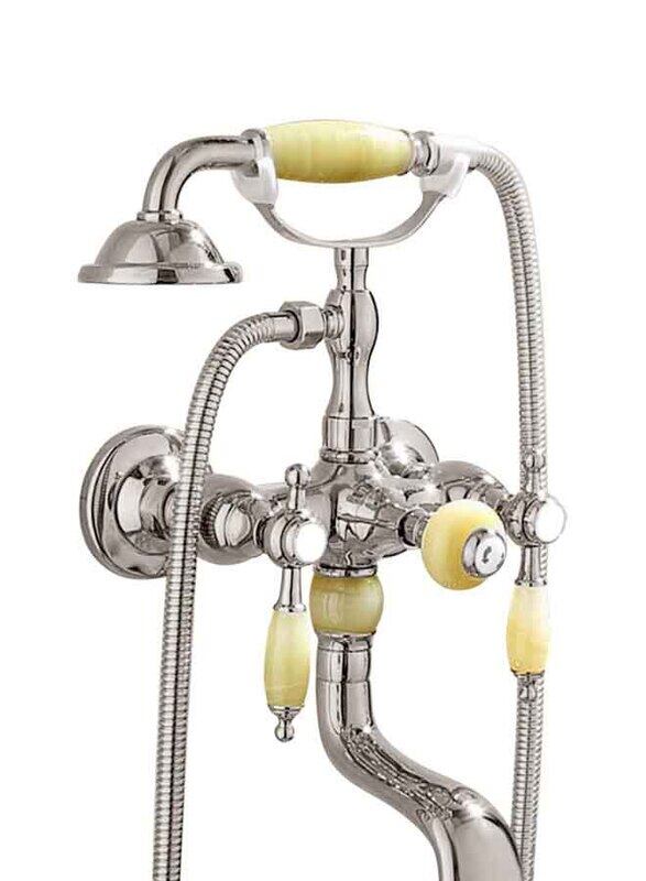 D & N Antique Brass Bathtub Shower Faucets Dual Knobs Mixer Tap Wall Mounted Bath Shower Set, Chrome
D & N Antique Brass Bathtub Shower Faucets Dual Knobs Mixer Tap Wall Mounted Bath Shower Set, Chrome