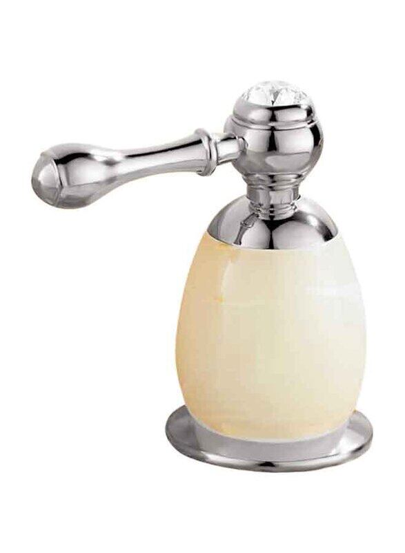 D & N Luxury Basin Faucet Basin Mixer Set White Onyx with Crystal Top Coated Brass Sink, 6.5 Inch, Chrome
D & N Luxury Basin Faucet Basin Mixer Set White Onyx with Crystal Top Coated Brass Sink, 6.5 Inch, Chrome