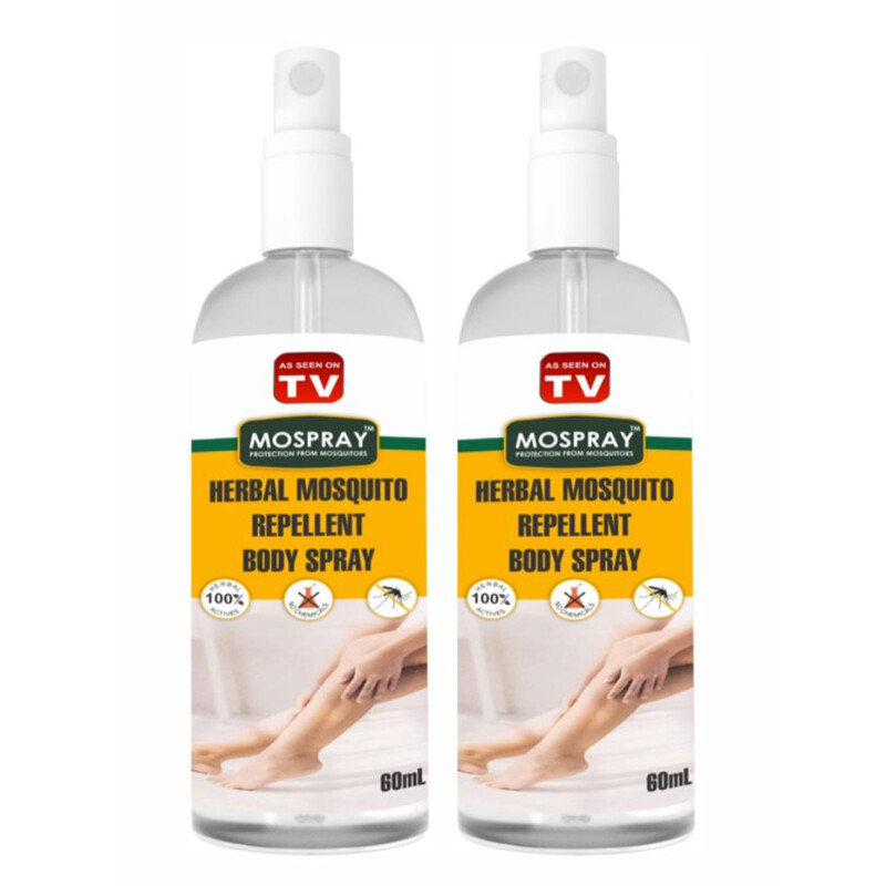 AS SEEN ON TV Stay Bite-Free with Mospray - The Herbal Mosquito Spray You Can Trust 2pcs
AS SEEN ON TV Stay Bite-Free with Mospray - The Herbal Mosquito Spray You Can Trust 2pcs