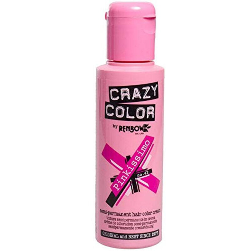 Generic Renbow Crazy Color Semi Permanent Hair Dye Colour Cream, Pinkissimo, 100ml
Generic Renbow Crazy Color Semi Permanent Hair Dye Colour Cream, Pinkissimo, 100ml