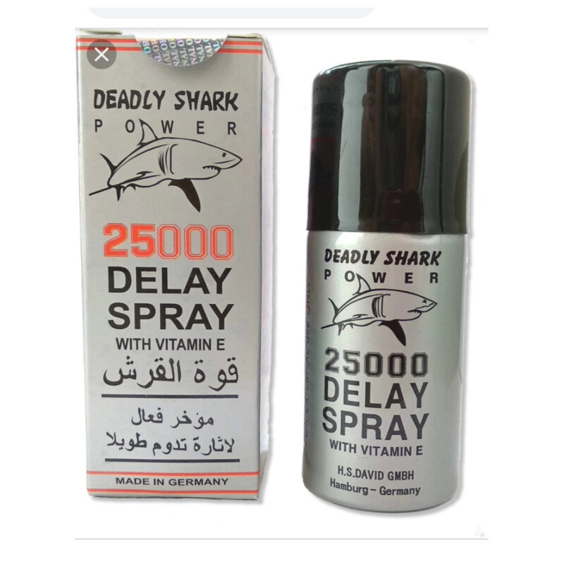 Generic Deadly Shark 25000 Long Time Delay Spray for Men with Vitamin E Performance Enhancer Made in Germany
Generic Deadly Shark 25000 Long Time Delay Spray for Men with Vitamin E Performance Enhancer Made in Germany