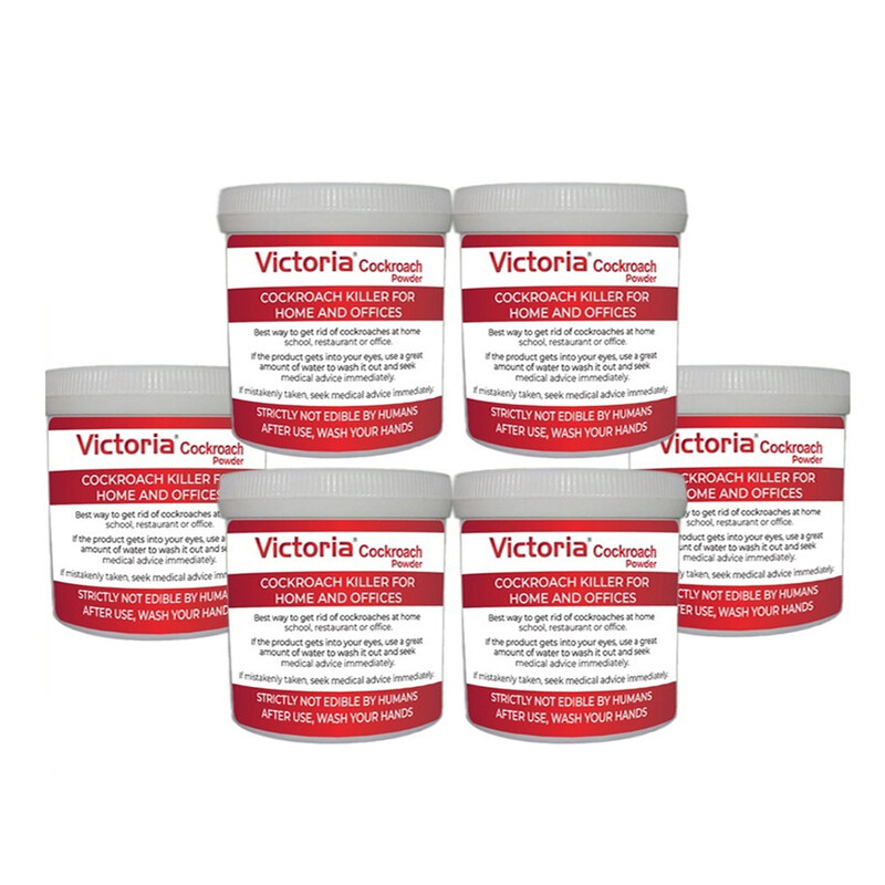 Victoria Pack Of 6 Roach Insect Pest Control Powder Indoor and Outdoor Use & Other Major Cockroach Species
Victoria Pack Of 6 Roach Insect Pest Control Powder Indoor and Outdoor Use & Other Major Cockroach Species