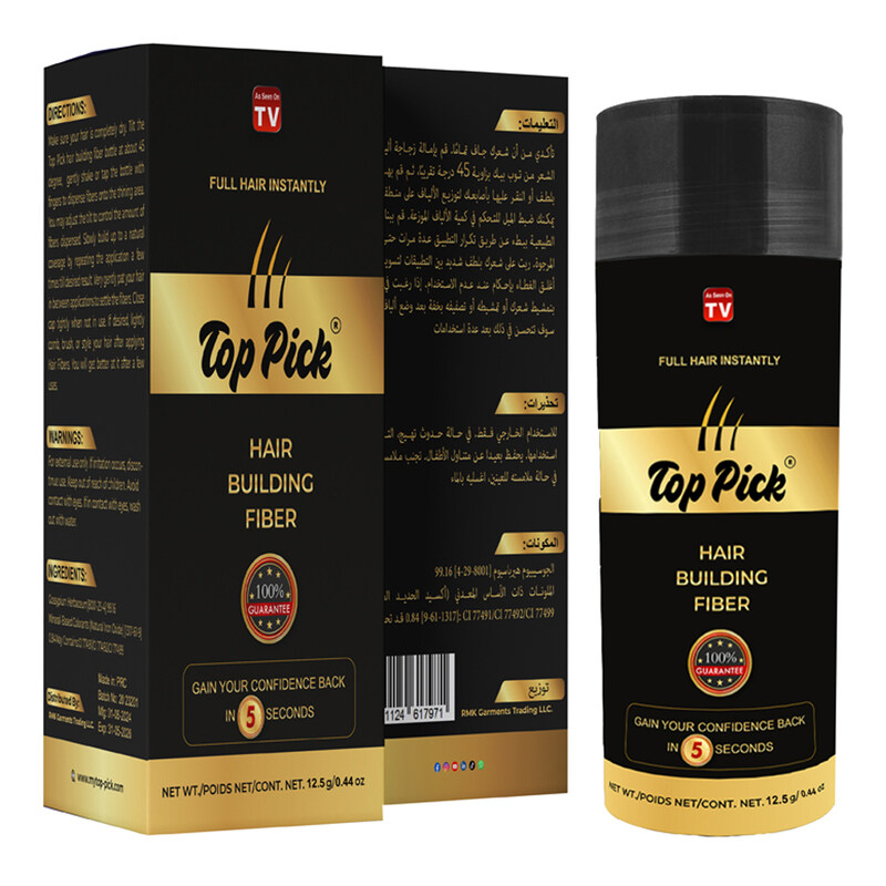 Top Pick New Toppick Hair Building Fibers Black Instant Thicker And Fuller Natural Looking Hair 12.5g
Top Pick New Toppick Hair Building Fibers Black Instant Thicker And Fuller Natural Looking Hair 12.5g