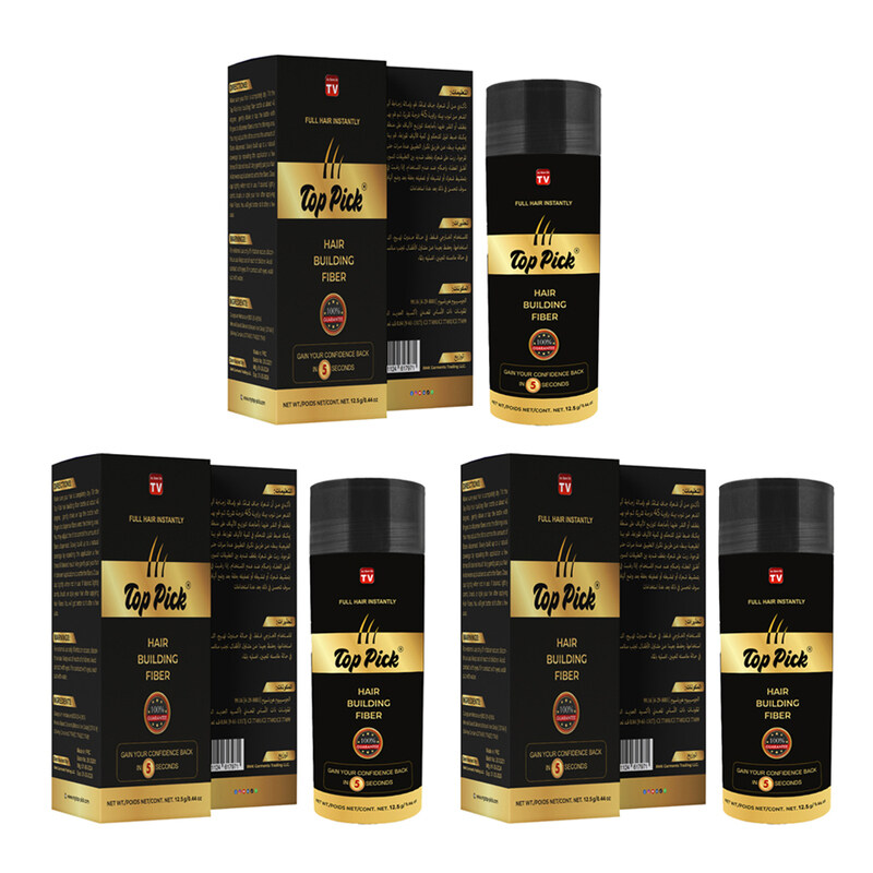Top Pick Pack Of 3 Toppick Hair Building Fibers Dark Brown Instantly Thicker Fuller Natural Looking Hair 12.5g
Top Pick Pack Of 3 Toppick Hair Building Fibers Dark Brown Instantly Thicker Fuller Natural Looking Hair 12.5g