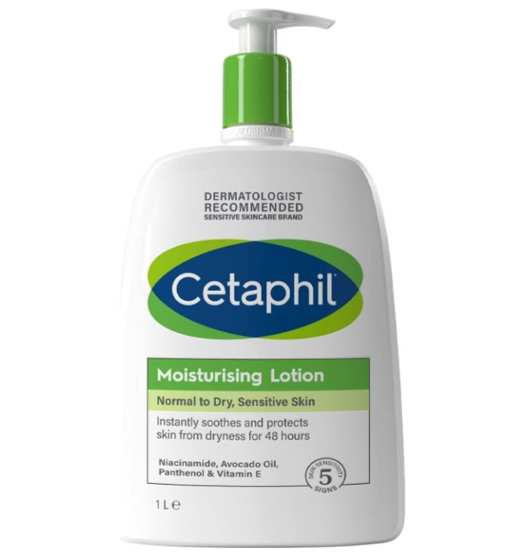 Cetaphil Face & Body Moisturizing Lotion For Normal To Dry, Sensitive Skin, With Niacinamide & Vitamin E, 1000ml
Cetaphil Face & Body Moisturizing Lotion For Normal To Dry, Sensitive Skin, With Niacinamide & Vitamin E, 1000ml