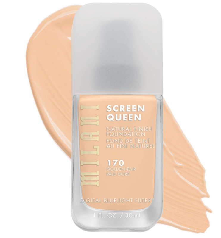 Milani Screen Queen Liquid Foundation Makeup - Cruelty Free Foundation With Digital Bluelight Filter Technology (170 Golden Fair) 30ml
Milani Screen Queen Liquid Foundation Makeup - Cruelty Free Foundation With Digital Bluelight Filter Technology (170 Golden Fair) 30ml