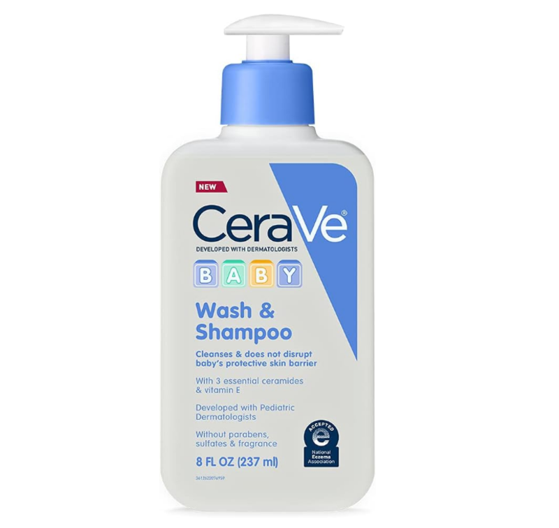 Cerave baby wash & shampoo, fragrance, paraben, & sulfate free shampoo for tear-free baby bath time, 8 ounce
Cerave baby wash & shampoo, fragrance, paraben, & sulfate free shampoo for tear-free baby bath time, 8 ounce