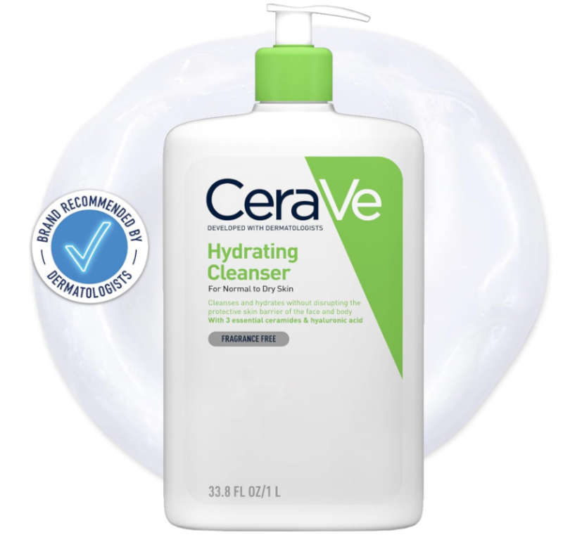 Cerave Hydrating Cleanser For Normal To Dry Skin 1000ml With Hyaluronic Acid And 3 Essential Ceramides
Cerave Hydrating Cleanser For Normal To Dry Skin 1000ml With Hyaluronic Acid And 3 Essential Ceramides