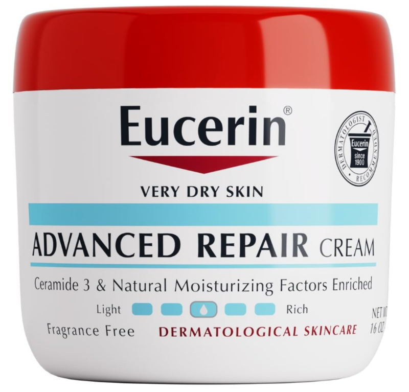 Eucerin Advanced Repair Body Cream, Fragrance Free Body Cream for Dry Skin, 16 Oz Jar/454g
Eucerin Advanced Repair Body Cream, Fragrance Free Body Cream for Dry Skin, 16 Oz Jar/454g