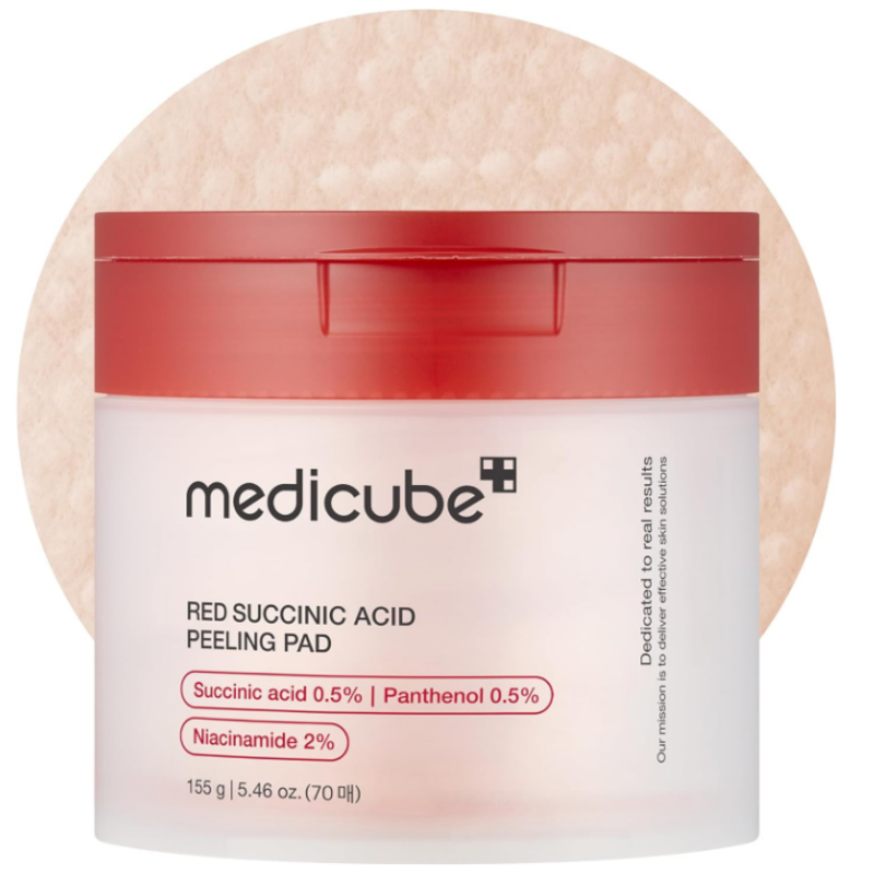 medicube Red Succinic Acid Panthenol Facial Peeling Pads - Exfoliating Toner Pads for Breakout-Prone Skin with Niacinamide, AHA, BHA, and Soothing Pan
medicube Red Succinic Acid Panthenol Facial Peeling Pads - Exfoliating Toner Pads for Breakout-Prone Skin with Niacinamide, AHA, BHA, and Soothing Pan