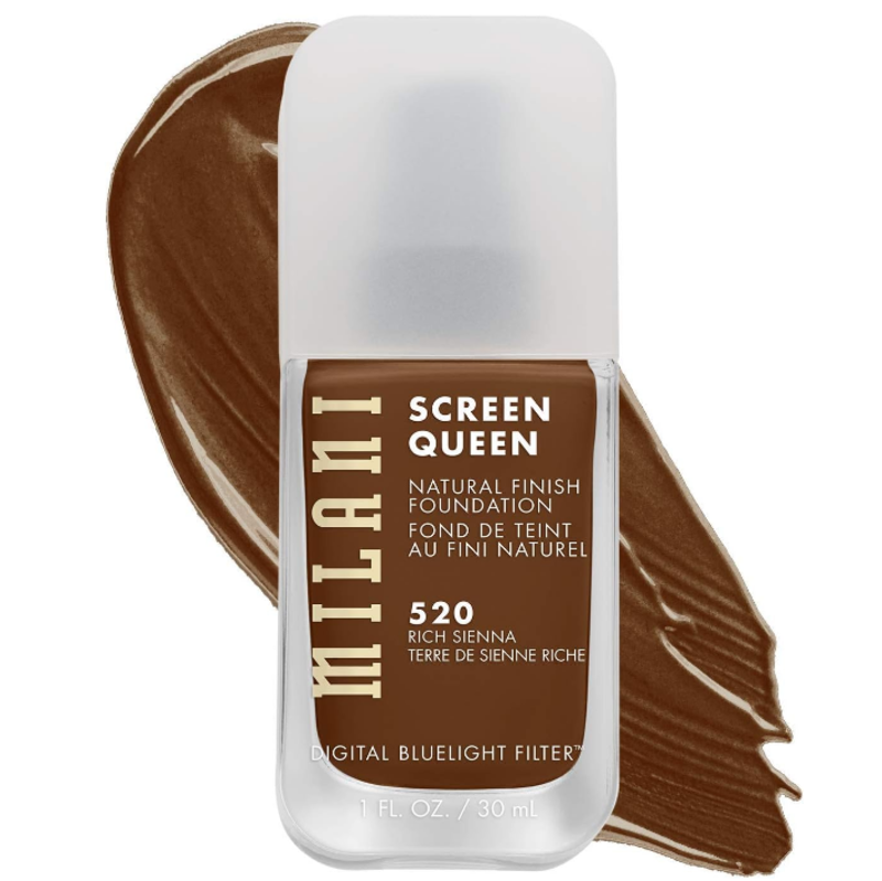 Milani Screen Queen Liquid Foundation Makeup - Cruelty Free Foundation With Digital Bluelight Filter Technology (520 Rich Sienna) 30ml
Milani Screen Queen Liquid Foundation Makeup - Cruelty Free Foundation With Digital Bluelight Filter Technology (520 Rich Sienna) 30ml