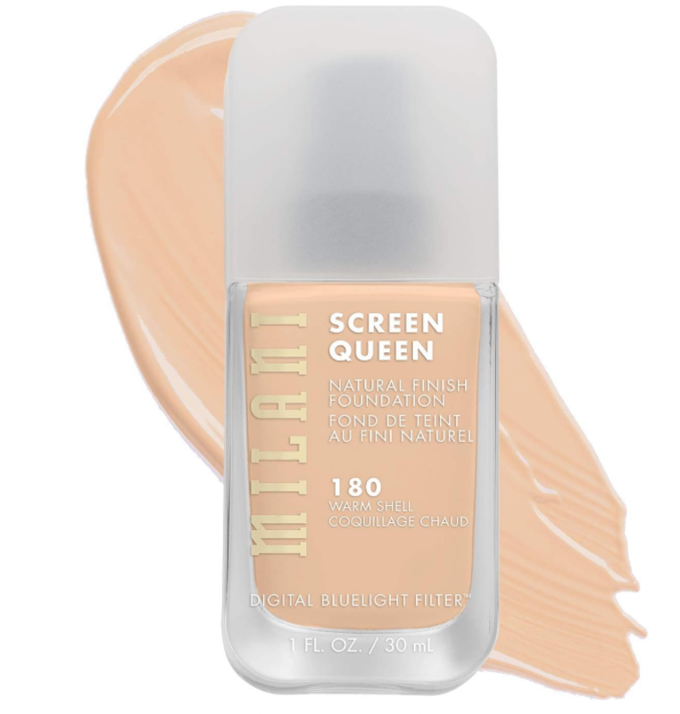 Milani Screen Queen Liquid Foundation Makeup - Cruelty Free Foundation With Digital Bluelight Filter Technology (180 Warm Shell) 30ml
Milani Screen Queen Liquid Foundation Makeup - Cruelty Free Foundation With Digital Bluelight Filter Technology (180 Warm Shell) 30ml