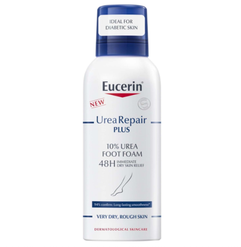 Eucerin UreaRepair Plus 10% Urea Foot Foam with Ceramide, Smoothes Callouses and Thickened Heels, Feet Care for Very Dry Skin, Suitable for Mature & D
Eucerin UreaRepair Plus 10% Urea Foot Foam with Ceramide, Smoothes Callouses and Thickened Heels, Feet Care for Very Dry Skin, Suitable for Mature & D