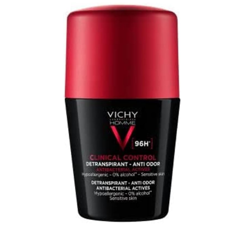 Vichy Men's Clinical Control 96HR Protection Anti Perspirant Roll On Deodorant 50ml
Vichy Men's Clinical Control 96HR Protection Anti Perspirant Roll On Deodorant 50ml