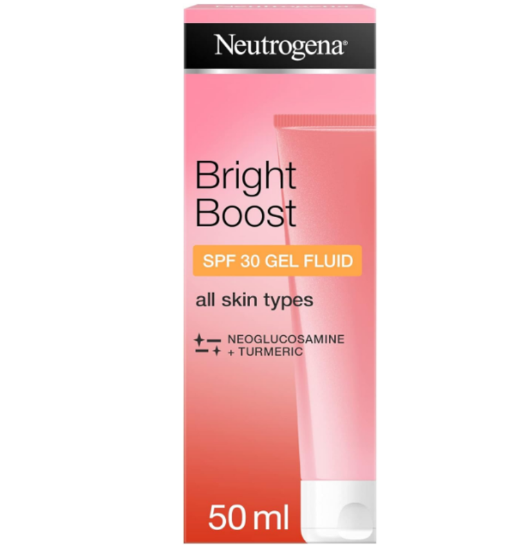 Neutrogena Gel Fluid Spf30, Bright Boost, Formulated with Neoglucosamine and Vitamins C & E, reduces appearance of dark spots, uneven skin tone and fi
Neutrogena Gel Fluid Spf30, Bright Boost, Formulated with Neoglucosamine and Vitamins C & E, reduces appearance of dark spots, uneven skin tone and fi