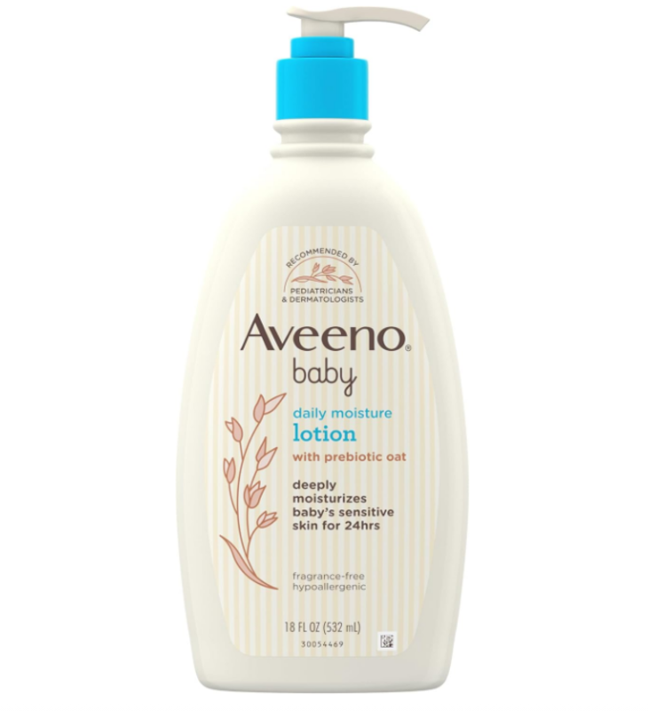 Aveeno Baby Daily Moisture Moisturizing Lotion For Delicate Skin With Natural Colloidal Oatmeal & Dimethicone, Hypoallergenic, Fragrance-, Phthalate-
Aveeno Baby Daily Moisture Moisturizing Lotion For Delicate Skin With Natural Colloidal Oatmeal & Dimethicone, Hypoallergenic, Fragrance-, Phthalate-