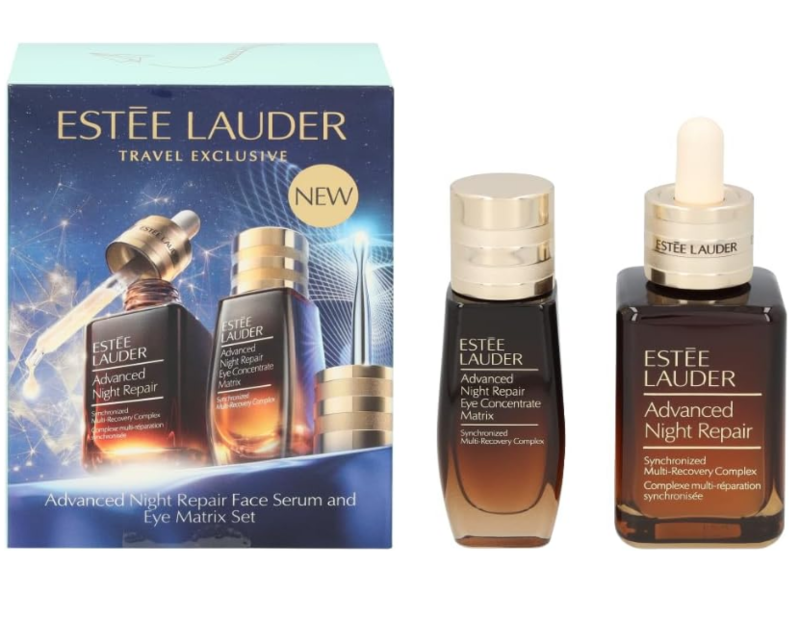 Estee Lauder Advanced Night Repair Set: Synchronized Multi-Recovery Complex 50ml+ Eye Concentrate Matrix 15ml 2pcs
Estee Lauder Advanced Night Repair Set: Synchronized Multi-Recovery Complex 50ml+ Eye Concentrate Matrix 15ml 2pcs