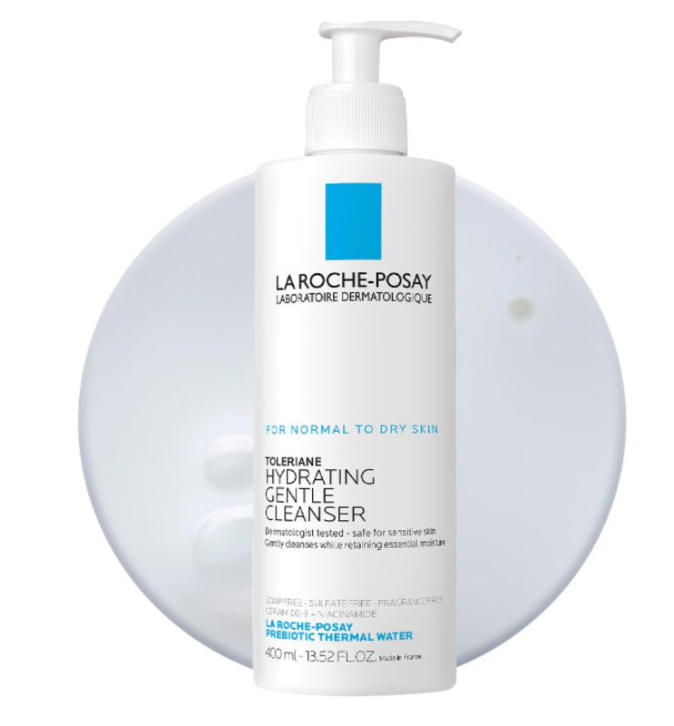 La Roche-Posay Toleriane Hydrating Gentle Face Cleanser, Hydrating Facial Cleanser With Niacinamide + Ceramides, Fragrance Free 400ml
La Roche-Posay Toleriane Hydrating Gentle Face Cleanser, Hydrating Facial Cleanser With Niacinamide + Ceramides, Fragrance Free 400ml