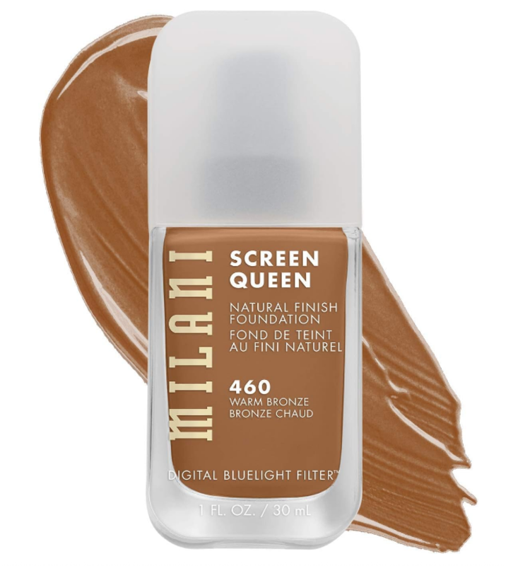 Milani Screen Queen Liquid Foundation Makeup - Cruelty Free Foundation With Digital Bluelight Filter Technology (460 Warm Bronze) 30ml
Milani Screen Queen Liquid Foundation Makeup - Cruelty Free Foundation With Digital Bluelight Filter Technology (460 Warm Bronze) 30ml