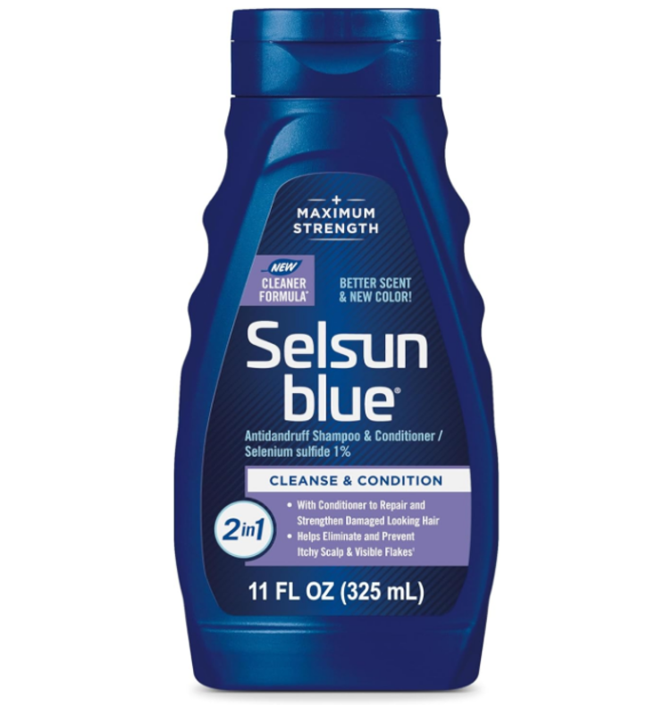 Selsun Blue 2-in-1 Anti-dandruff Shampoo & Conditioner, 325ml/11 fl. oz., Maximum Strength 2-in-1 Treatment, Selenium Sulfide 1%
Selsun Blue 2-in-1 Anti-dandruff Shampoo & Conditioner, 325ml/11 fl. oz., Maximum Strength 2-in-1 Treatment, Selenium Sulfide 1%