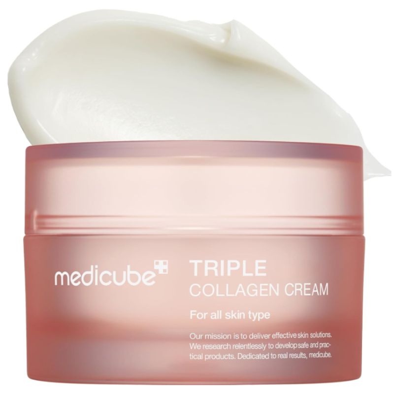 medicube Triple Collagen Cream - Hydrating & Firming Moisturizer with Hyaluronic Acid, Premium Elastin, Shea Butter - Wrinkle Care & Boosts Elasticity
medicube Triple Collagen Cream - Hydrating & Firming Moisturizer with Hyaluronic Acid, Premium Elastin, Shea Butter - Wrinkle Care & Boosts Elasticity