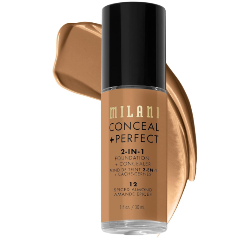Milani Conceal Perfect 2-in-1 Foundation Concealer, 12Spiced Almond, 1.0 Fluid Ounce/30ml
Milani Conceal Perfect 2-in-1 Foundation Concealer, 12Spiced Almond, 1.0 Fluid Ounce/30ml