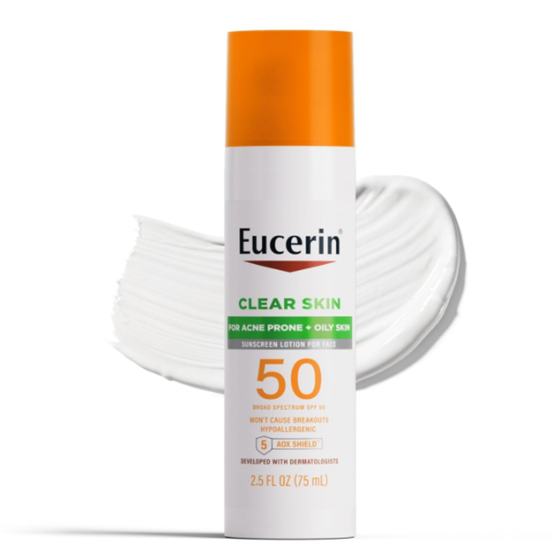 Eucerin Eucerin Sun Clear Skin Face Sunscreen Lotion SPF 50 for Acne Prone Skin, Hypoallergenic, Fragrance Free Sunscreen SPF 50 with Oil-Absorbing Minerals,
Eucerin Eucerin Sun Clear Skin Face Sunscreen Lotion SPF 50 for Acne Prone Skin, Hypoallergenic, Fragrance Free Sunscreen SPF 50 with Oil-Absorbing Minerals,