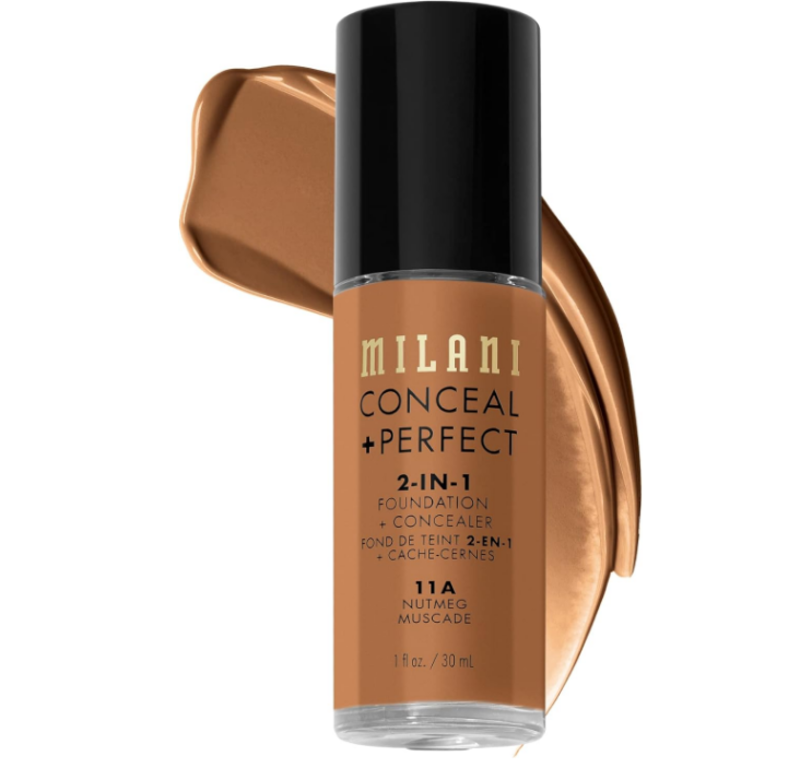 Milani Conceal Perfect 2-in-1 Foundation Concealer - Nutmeg (1 Fl. Oz.)/30ml Cruelty-Free Foundation that Covers Under-Eye Circles, Blemishes & Skin D
Milani Conceal Perfect 2-in-1 Foundation Concealer - Nutmeg (1 Fl. Oz.)/30ml Cruelty-Free Foundation that Covers Under-Eye Circles, Blemishes & Skin D