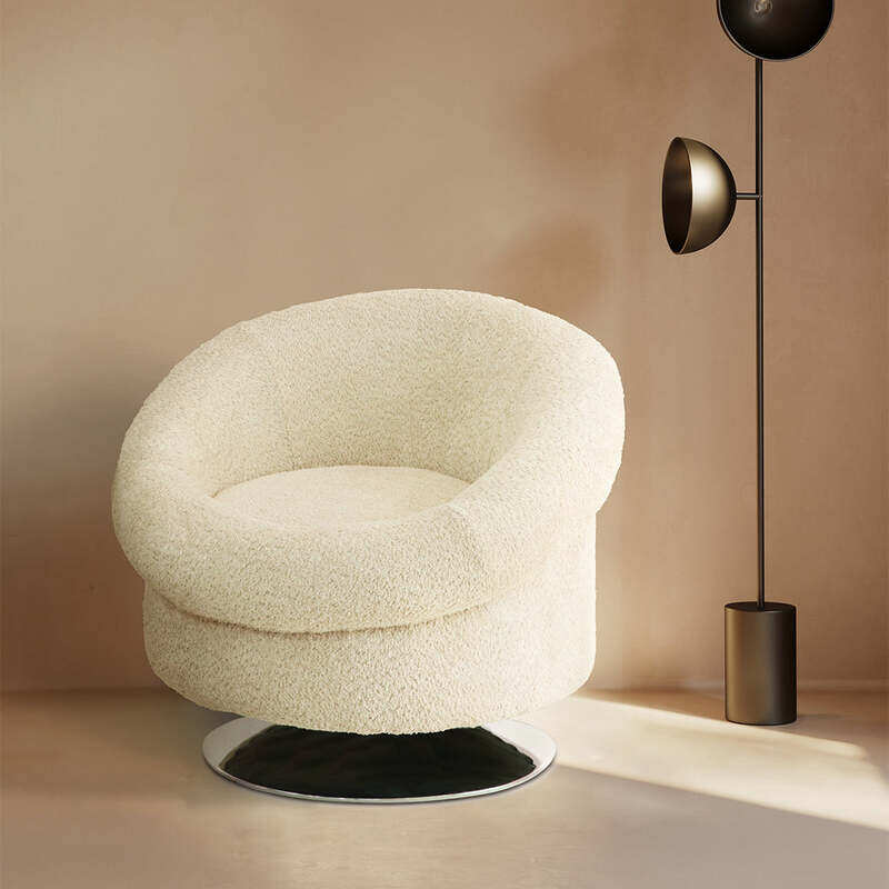 VANITY LIVING Modern Beige Queen Swivel Chair, Plush Fabric, Chrome Base Ergonomic 360° Office & Home Chair
VANITY LIVING Modern Beige Queen Swivel Chair, Plush Fabric, Chrome Base Ergonomic 360° Office & Home Chair