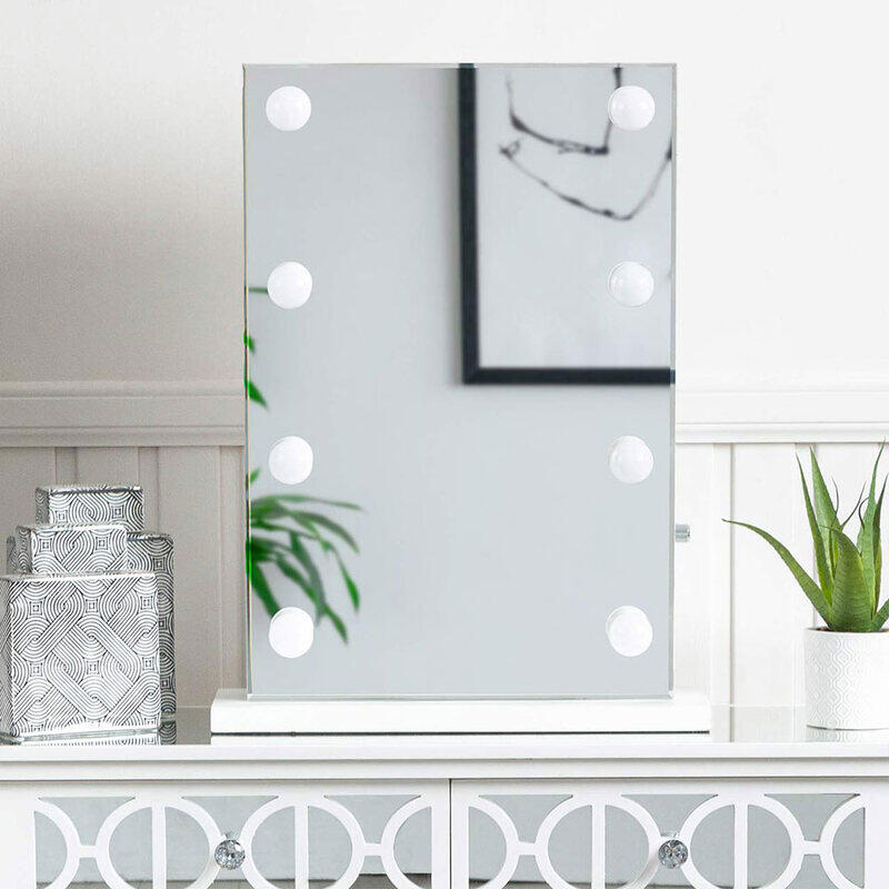 VANITY LIVING Mirror with Lights - Portrait Vanity Mirror with 8 Dimmable Lights
VANITY LIVING Mirror with Lights - Portrait Vanity Mirror with 8 Dimmable Lights