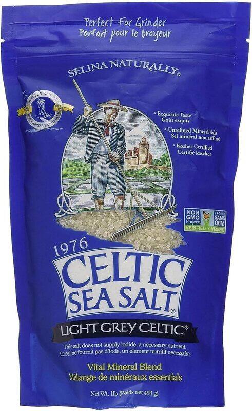 CELTIC SEA SALT Light Grey 1 Pound Resealable Bag - Additive-Free, Delicious Sea Salt, Perfect for Cooking, Baking and More - Gluten-Free, Non-GMO Ver
CELTIC SEA SALT Light Grey 1 Pound Resealable Bag - Additive-Free, Delicious Sea Salt, Perfect for Cooking, Baking and More - Gluten-Free, Non-GMO Ver