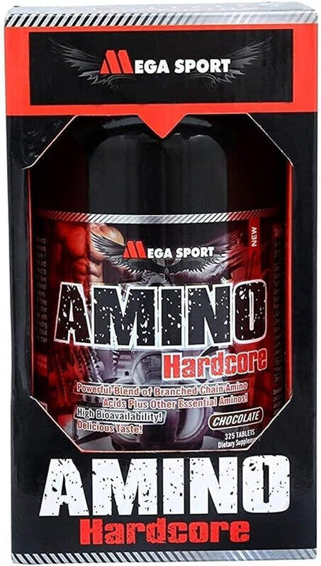 Mega Sport, Amino Hardcore, Powerful Amino Acids, 325 Tabs, Chocolate, 54 Servings
Mega Sport, Amino Hardcore, Powerful Amino Acids, 325 Tabs, Chocolate, 54 Servings