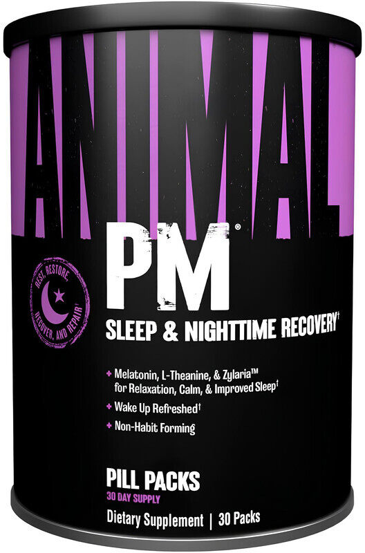 Universal Nutrition Universal, Animal PM, Sleep & Nighttime Recovery, 30 Packs, 30 Servings
Universal Nutrition Universal, Animal PM, Sleep & Nighttime Recovery, 30 Packs, 30 Servings