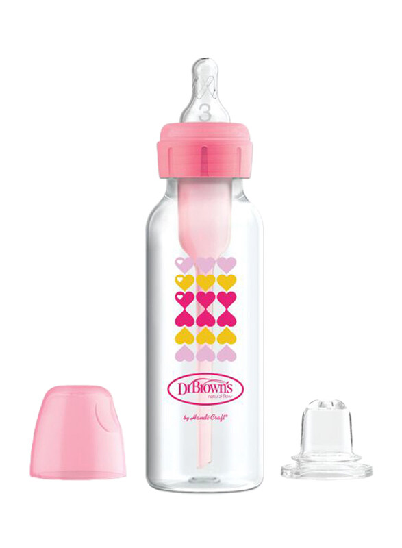 Dr. Browns Dr.Browns Options+ PP Narrow Neck Baby Feeding Bottle to Sippy Starter Kit with L3 Nipple, Hearts, Pink
Dr. Browns Dr.Browns Options+ PP Narrow Neck Baby Feeding Bottle to Sippy Starter Kit with L3 Nipple, Hearts, Pink