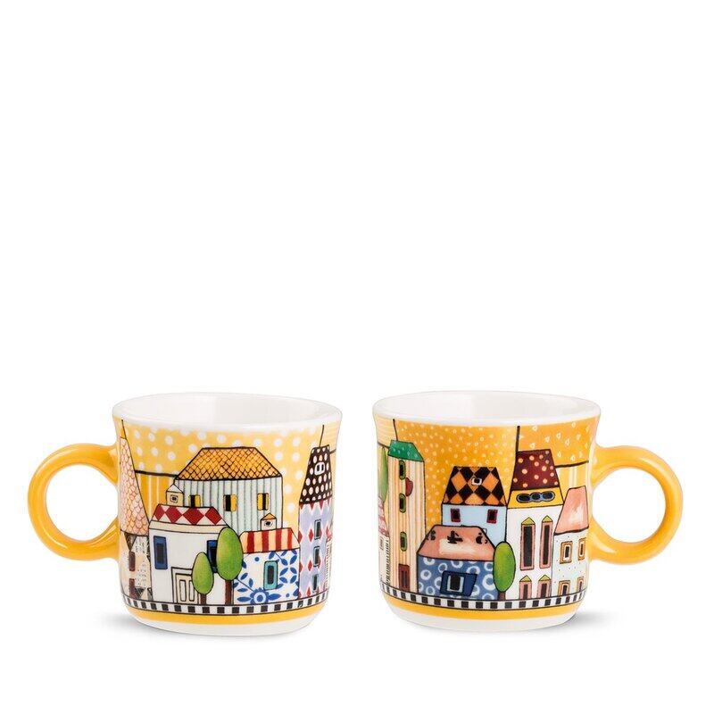EGAN Paese Mio 2pcs Mini Coffee Mug Set 90ml , New Bone China Italian Village Design, Small Espresso Coffee Cups, Dishwasher & Microwave Safe, Artisti
EGAN Paese Mio 2pcs Mini Coffee Mug Set 90ml , New Bone China Italian Village Design, Small Espresso Coffee Cups, Dishwasher & Microwave Safe, Artisti