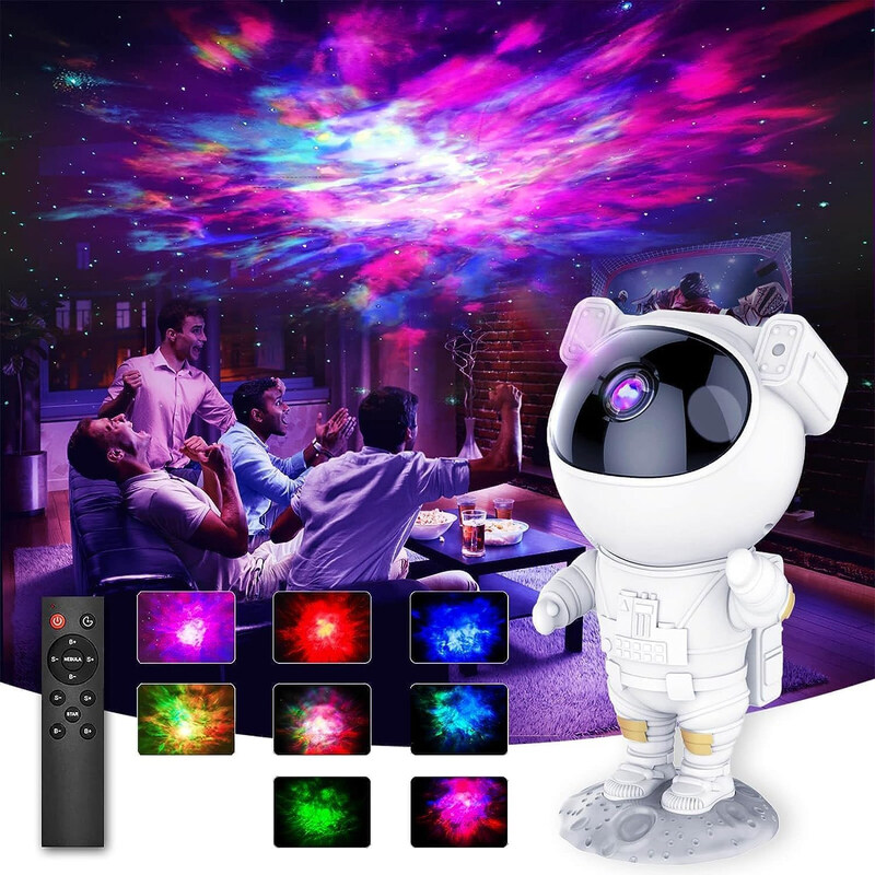 Carmina Galaxy 360° Adjustable Design Astronaut Star Projector Night Light with Timer & Remote Control, White
Carmina Galaxy 360° Adjustable Design Astronaut Star Projector Night Light with Timer & Remote Control, White