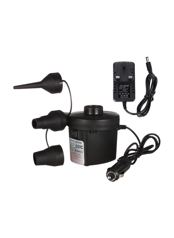 Generic ECVV Electric Air Pump for Mattress Inflatables Portable Quick-Fill Air Pump with 3 Nozzles, Black
Generic ECVV Electric Air Pump for Mattress Inflatables Portable Quick-Fill Air Pump with 3 Nozzles, Black