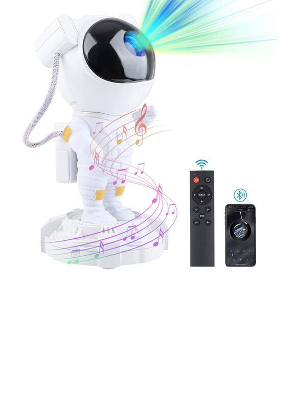 Dlll Astronaut Star Projector Galaxy Light with Bluetooth & Music Speaker, White
Dlll Astronaut Star Projector Galaxy Light with Bluetooth & Music Speaker, White