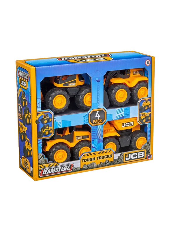 Teamsterz Jcb 7-inch Tough Trucks Jcb, 4 Piece, Yellow/Black, Ages 3+
Teamsterz Jcb 7-inch Tough Trucks Jcb, 4 Piece, Yellow/Black, Ages 3+