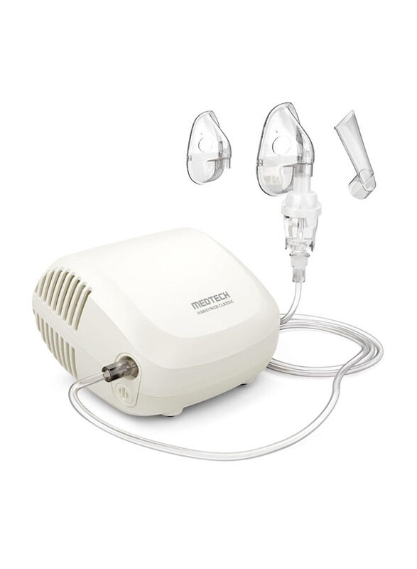 Medtech MEDT Perfumeech Handyneb Classic Compressor Nebulizer Compact Machine with Complete Mask Kit for Adult and Child, White
Medtech MEDT Perfumeech Handyneb Classic Compressor Nebulizer Compact Machine with Complete Mask Kit for Adult and Child, White