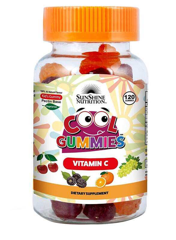 SUNSHINE NUTRITION Cool Gummies Kids Gummy Pectin Base Infused With Vitamin C Dietary Supplement Support Antioxidant and Immune support Vegetarian 120
SUNSHINE NUTRITION Cool Gummies Kids Gummy Pectin Base Infused With Vitamin C Dietary Supplement Support Antioxidant and Immune support Vegetarian 120